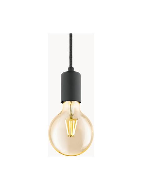 Lampada a sospensione piccola Trey, Baldacchino: metallo verniciato a polv, Nero, Ø 10 x Alt. 8 cm