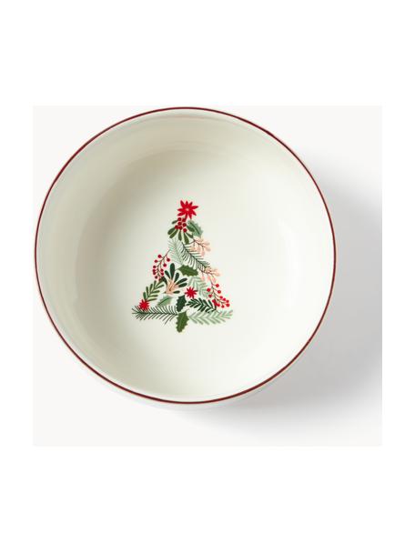Vianočná porcelánová miska Eve, 4 ks, Porcelán, lesklý, Viacfarebná, Ø 14 x V 6 cm