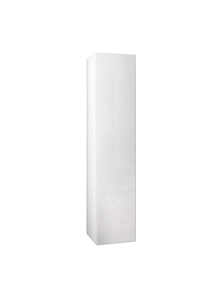 Mueble de baño alto Malmo, 34 cm, Estantes: vidrio, Blanco, An 34 x Al 160 cm