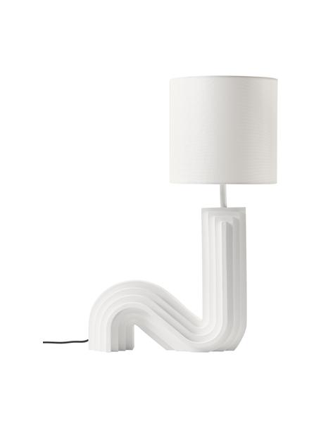 Lampe à poser design Luomo, Blanc, larg. 43 x haut. 61 cm