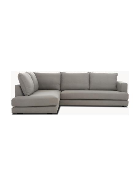 Ecksofa Tribeca, Bezug: 100 % Polyester Der hochw, Gestell: Massives Kiefernholz, Webstoff Taupe, B 315 x T 228 cm, Eckteil links