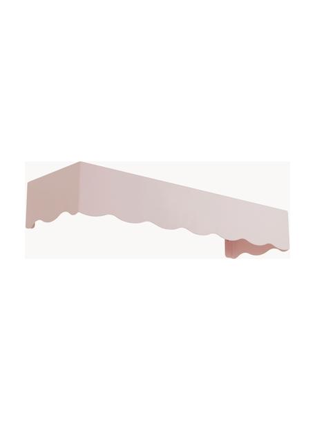 Kovový nástěnný věšák Waway, Ocel s práškovým nástřikem, Světle růžová, Š 80 cm, V 25 cm