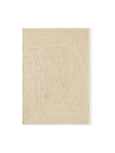 Tapis en jute fait main Sharmila, 100 % jute, Blanc cassé, larg. 60 x long. 90 cm (taille XXS)