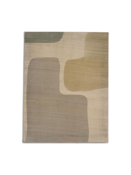 Decorazione da parete in seta Labyrinth, Seta, Tonalità beige, Larg. 50 x Alt. 65 cm