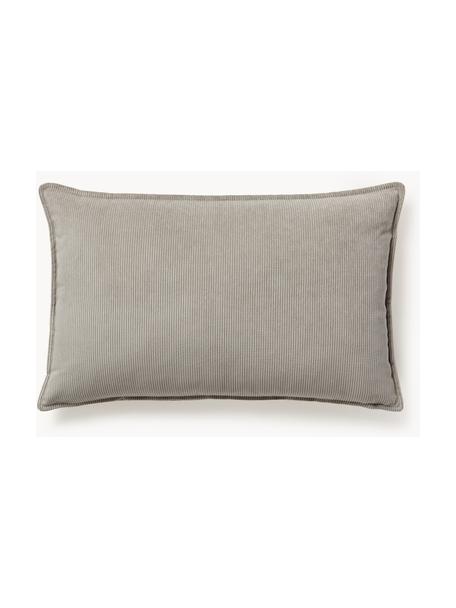 Cuscino arredo Lennon, Rivestimento: 92% poliestere, 8% poliam, Tessuto grigio, Larg. 50 x Lung. 80 cm