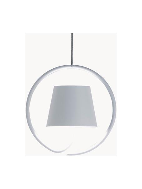 Zewnętrzna lampa wisząca LED z funkcją przyciemniania Poldina, Aluminium powlekane, Biały, matowy, Ø 20 x W 20 cm