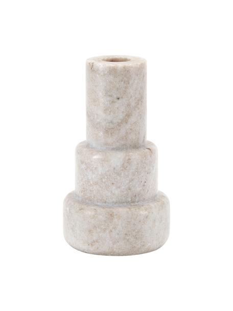 Marmeren kandelaar Stone in beige, Marmer, Beige, Ø 8 x H 14 cm
