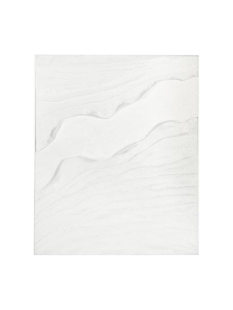 Tableau sur toile Texture, Blanc, larg. 80 x haut. 100 cm