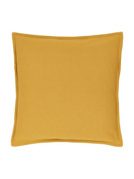 Poszewka na poduszkę z bawełny Mads, 100% bawełna, Żółty, S 40 x D 40 cm