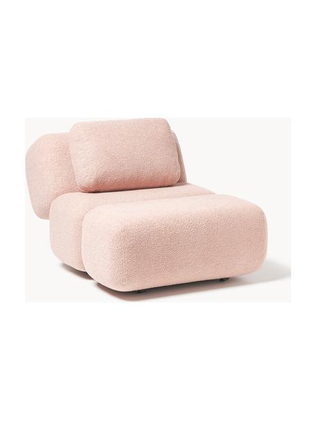 Sillón de borreguillo Caterpillar, Funda: borreguillo (100% poliést, Patas: plástico, Boreguillo rosa claro, An 82 x F 118 cm