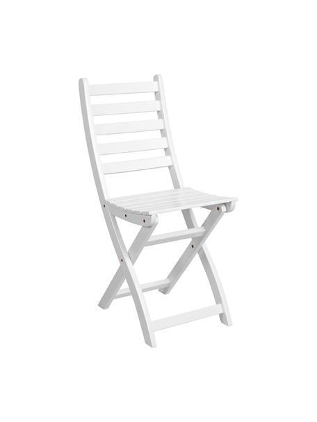 Skládací židle Lodge, 2 ks, Lakované akátové dřevo, Bílá, Š 36 cm, V 86 cm