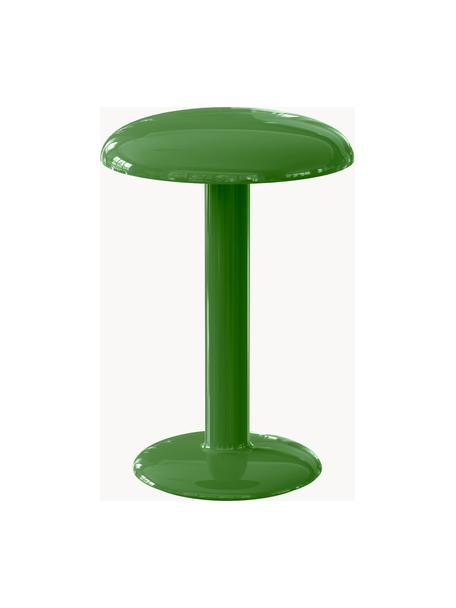 Lampada da tavolo a LED luce regolabile Gustave, Alluminio rivestito, Verde lucido, Ø 16 x Alt. 21 cm