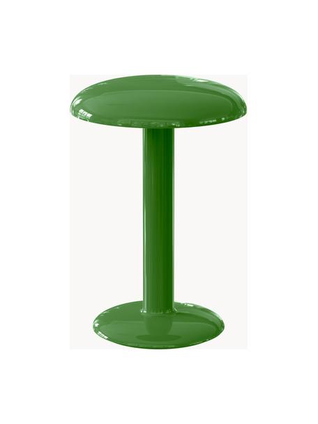 Lámpara de mesa LED regulable Gustave, Aluminio recubierto, Verde brillante, Ø 16 x Al 22 cm