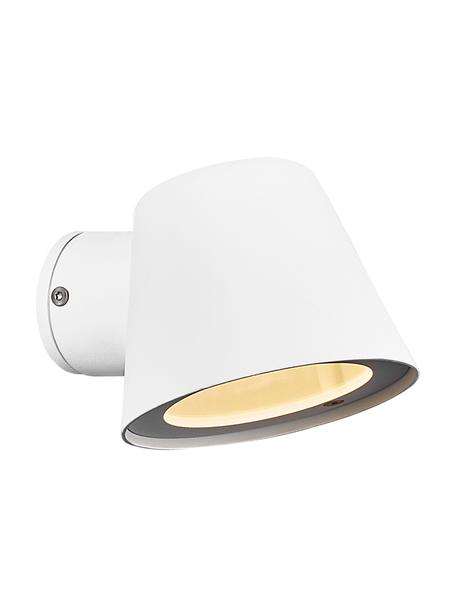 Outdoor wandlamp Aleria, Lampenkap: gecoat metaal, Gebroken wit, B 12 x H 11 cm