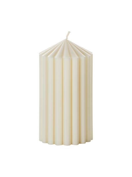 Vela Siena, Cera, Blanco crema, Ø 7 x Al 13 cm