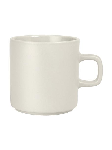 Kaffeetassen Pilar in Beige matt/glänzend, 6 Stück, Keramik, Beige, Ø 9 x H 9 cm, 250 ml