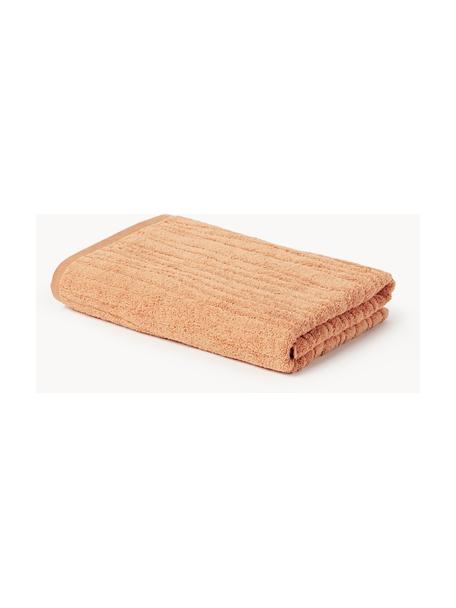 Ręcznik z bawełny Audrina, różne rozmiary, Brzoskwiniowy, Ręcznik kąpielowy, S 70 x D 140 cm