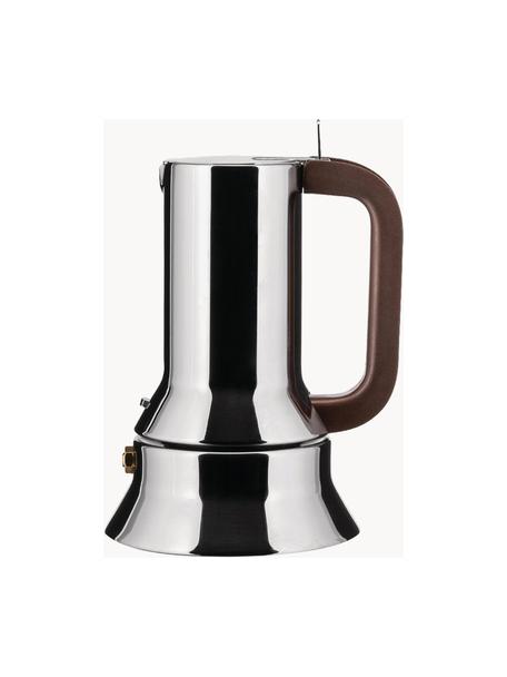 Kaffeekocher 9090 für eine Tasse, Korpus: Edelstahl 18/10, hochglan, Griff: Kunststoff, Silberfarben, Dunkelbraun, Ø 10 x H 15 cm