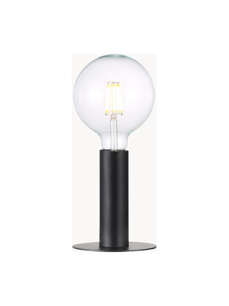 Kleine Tischlampe Dean aus Metall, Lampenfuß: Messing, lackiert, Schwarz, Ø 13 x H 15 cm