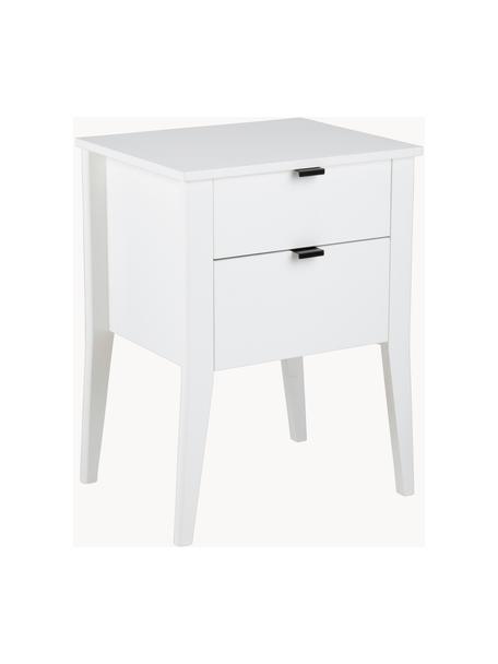 Mesita de noche Sleepy, Estructura: tablero de fibras de dens, Blanco, An 48 x Al 65 cm