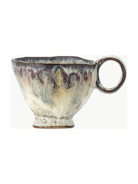 Handgefertigte Tasse Imogen, Steingut, Grau, Blau, Mehrfarbig, Ø 9 x H 7 cm, 175 ml