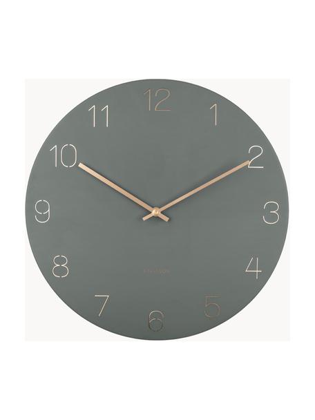 Reloj de pared Charm, Metal recubierto, Gris, Ø 40 cm