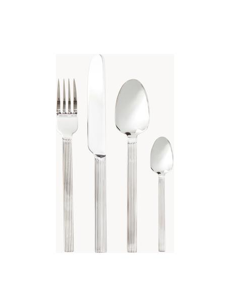 Besteck-Set Lexi mit Rillenstruktur am Griff, 6 Personen (24er-Set), Edelstahl

Das Besteck ist aus Edelstahl gefertigt. Somit ist es langlebig, rostet nicht und ist resistent gegen Bakterien., Silberfarben, glänzend, 6 Personen (24-tlg.)