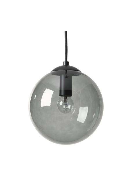Lampadario sferico in vetro Beth, Paralume: vetro, Grigio, nero, Ø 20 cm