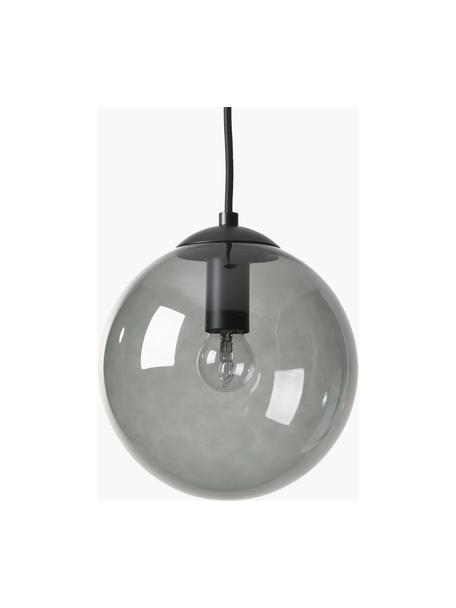 Kugel-Pendelleuchte Beth aus Glas, Lampenschirm: Glas, Grau, Schwarz, Ø 20 cm