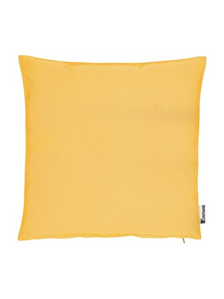 Dvojfarebne tkaný vankúš do exteriéru St. Maxime, Žltá, Š 47 x D 47 cm