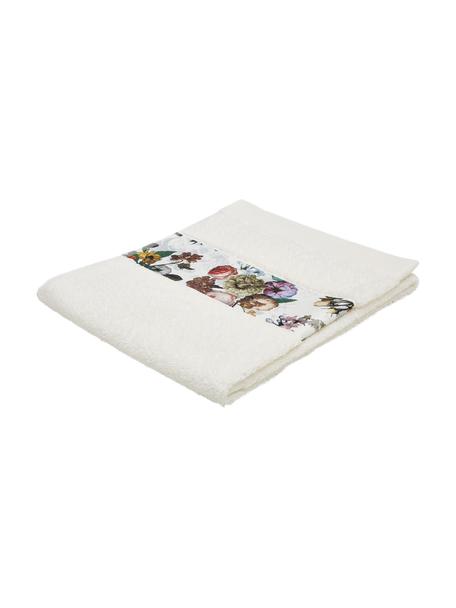 Ręcznik Fleur, różne rozmiary, 97% bawełna, 3% poliester, Kremowobiały, wielobarwny, Ręcznik do rąk, S 60 x D 100 cm