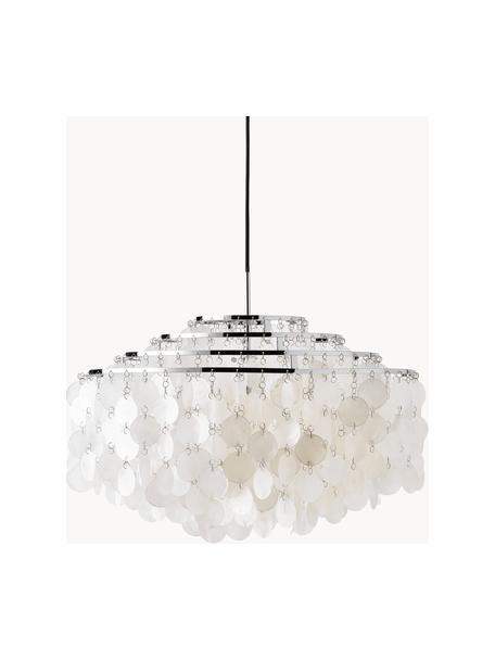 Suspension design Fun, Argenté, blanc cassé, Ø 57 x haut. 38 cm