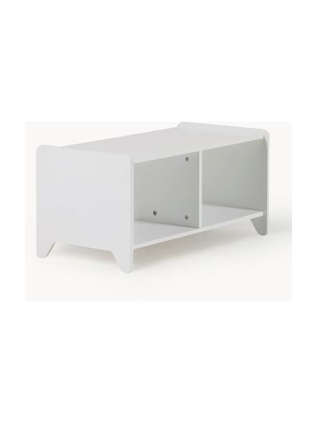 Kleines Kinder-Regal Nunila, Mitteldichte Holzfaserplatte (MDF), lackiert, Weiss, B 78 x H 38 cm