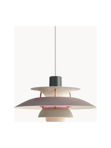 Hanglamp PH 5, verschillende formaten, Lampenkap: gecoat metaal, Grijstinten, goudkleurig, Ø 30 x H 16 cm