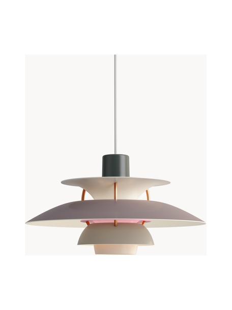 Hanglamp PH 5, verschillende formaten, Lampenkap: gecoat metaal, Grijstinten, goudkleurig, Ø 30 x H 16 cm