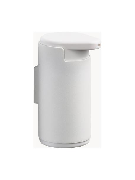 Dosificador de jabón para pared Rim, Recipiente: aluminio recubierto, Dosificador: plástico, Blanco, Ø 9 x Al 14 cm