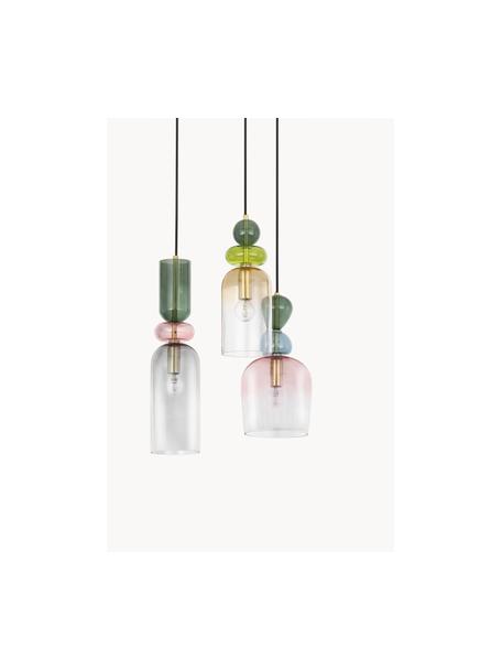 Cluster hanglamp Murano, Goudkleurig, meerkleurig, Ø 42 cm