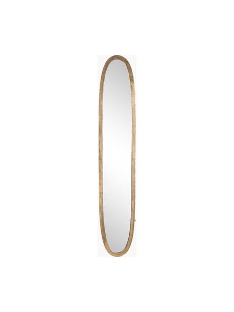 Espejo de pared ovalado de aluminio Miro, Espejo: cristal, Latón, An 35 x Al 180 cm