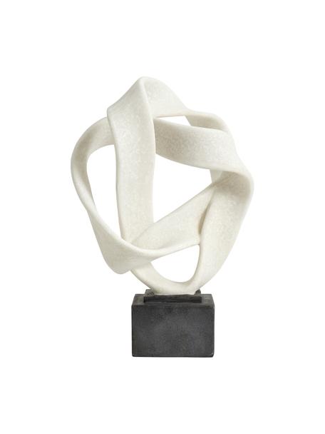 Figura decorativa Rosala, Plástico, Blanco, negro, An 22 x Al 43 cm