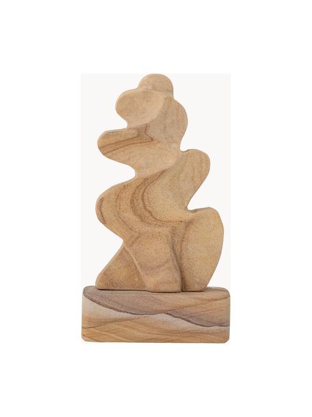 Deko-Objekt Keri aus Sandstein, Sandstein, Beige, B 13 x H 23 cm