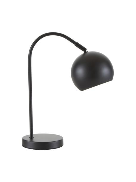 Bureaulamp Vancouver in zwart, Lampenkap: gepoedercoat metaal, Lampvoet: gepoedercoat metaal, Zwart, Ø 15 x H 40 cm