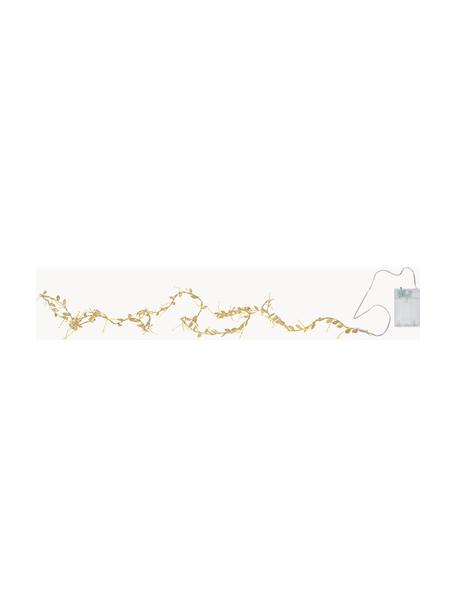 Guirlande lumineuse LED avec fonction de minuterie Winny, Plastique, Doré, long. 200 cm, 60 lampions