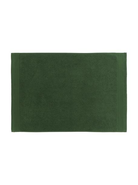 Kúpeľňová predložka z organickej bavlny Premium, protišmyková, Zelená, Š 50 x D 70 cm