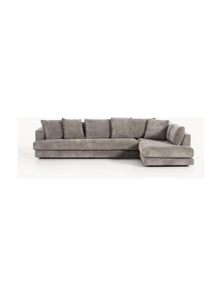 Sofa narożna XL Tribeca, Tapicerka: 100% poliester Dzięki tka, Stelaż: drewno bukowe, drewno sos, Nogi: drewno sosnowe Ten produk, Taupe tkanina, S 326 x G 192 cm, prawostronna