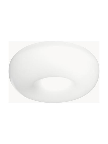 Plafón LED Pouff, Plástico pintado, Blanco, Ø 32 x Al 12 cm