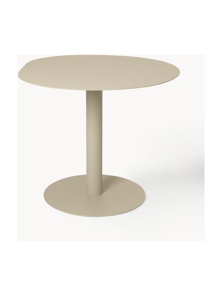 Table de forme organique Pond, Ø 88 cm, Acier de structure, revêtu par poudre et galvanisé, Beige clair, mat, Ø 88 cm