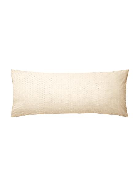 Fundas de almohada de plumeti Aloide, 2 uds., Amarillo pastel, An 45 x L 110 cm
