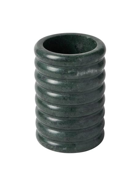 Kubek na szczoteczki z marmuru Orta, Marmur, Zielony, marmurowy, Ø 8 x W 12 cm