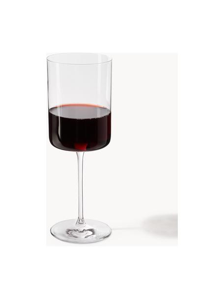 Kieliszek do czerwonego wina ze szkła kryształowego Xavia, 4 szt., Szkło kryształowe, Transparentny, Ø 8 x W 22 cm, 420 ml
