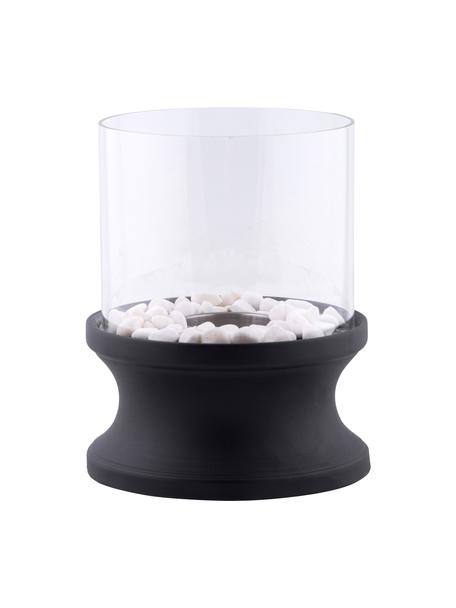 Caminetto da tavolo a bioetanolo Clive, Nero, trasparente, Ø 21 x Alt. 33 cm